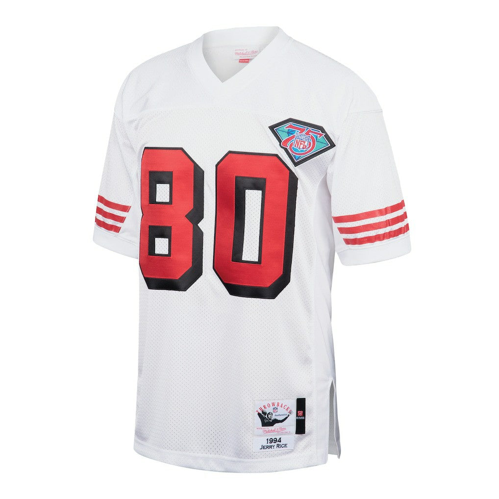 Jerry Rice San Francisco 49ers 1994 Authentic Throwback Retired Player Jersey White | Mitchell & Ness