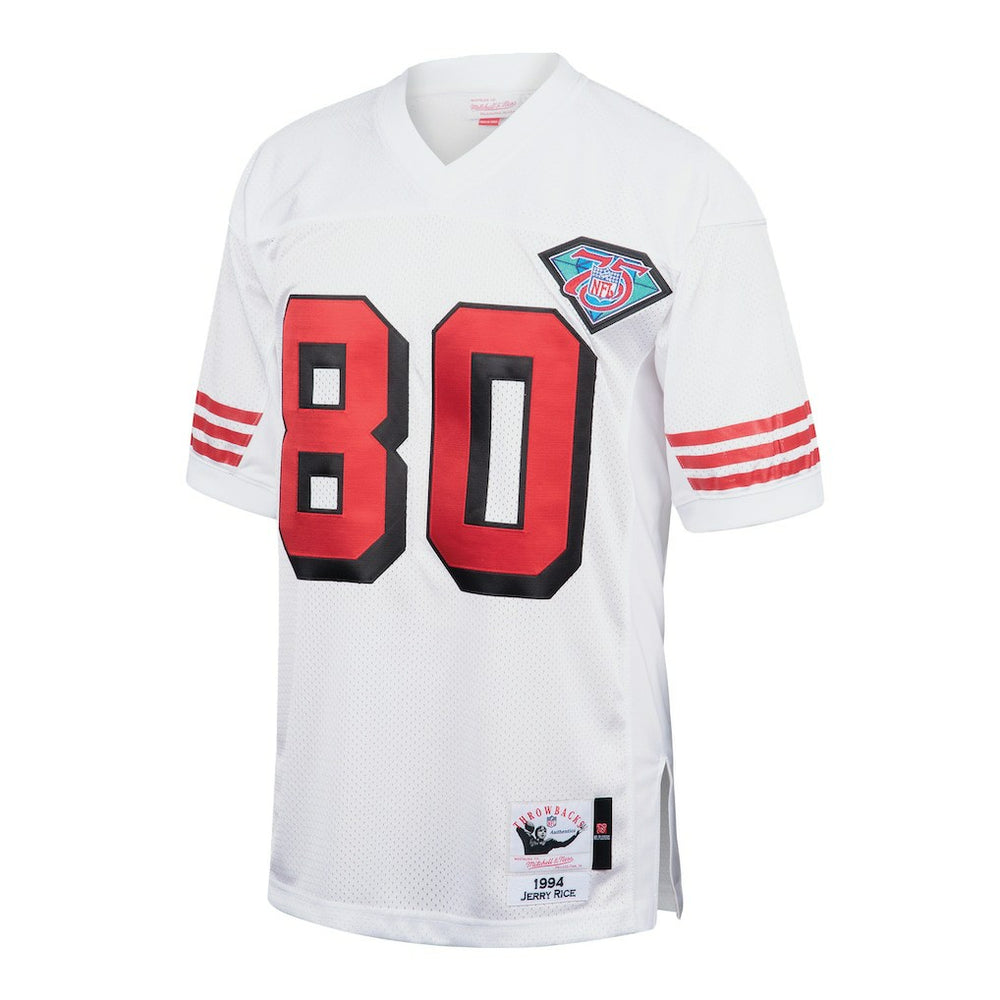 Jerry Rice San Francisco 49ers 1994 Authentic Throwback Retired Player Jersey White | Mitchell & Ness