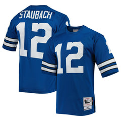 Roger Staubach Dallas Cowboys 1971 Authentic Throwback Retired Player Jersey Royal | Mitchell & Ness