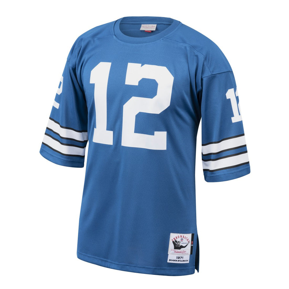 Roger Staubach Dallas Cowboys 1971 Authentic Throwback Retired Player Jersey Royal | Mitchell & Ness