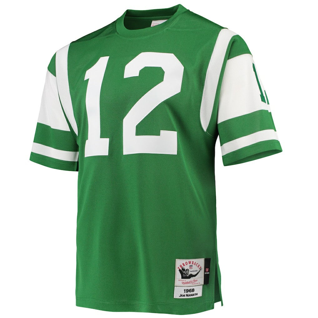 Joe Namath New York Jets 1968 Authentic Throwback Retired Player Jersey Green | Mitchell & Ness