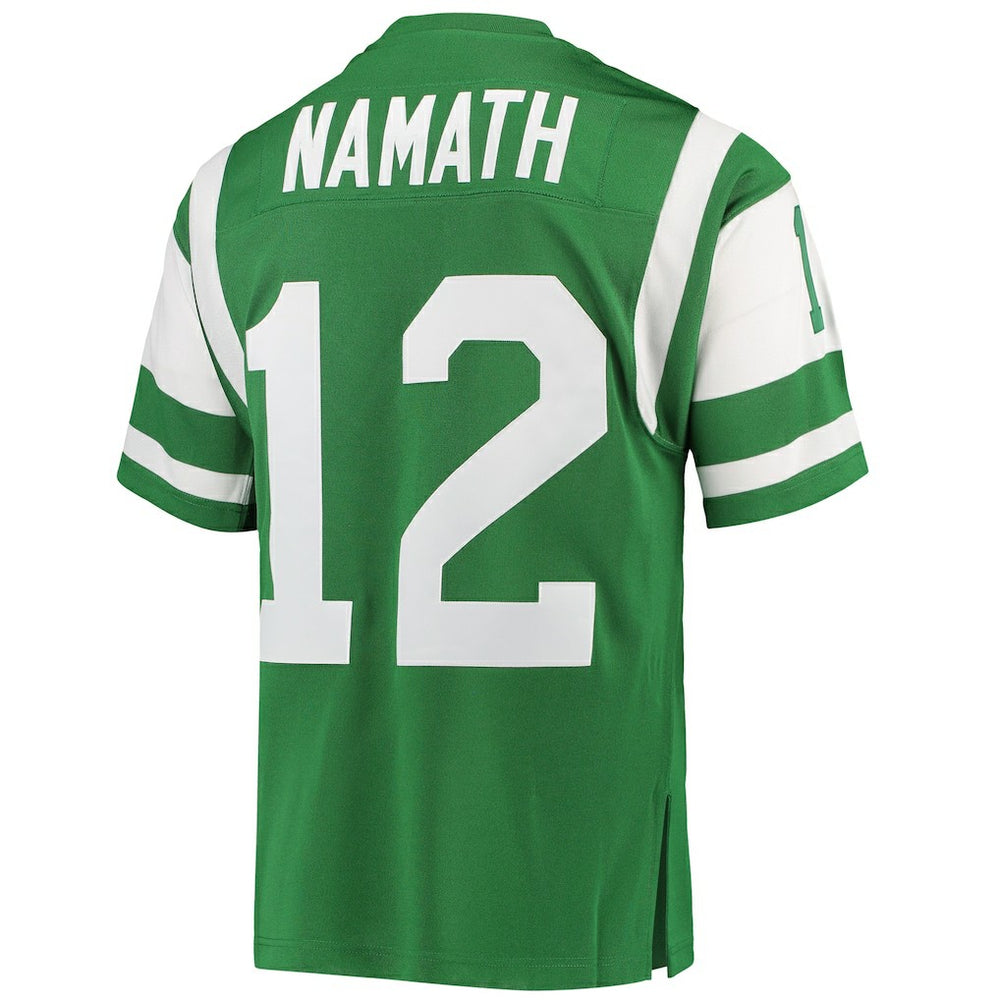 Joe Namath New York Jets 1968 Authentic Throwback Retired Player Jersey Green | Mitchell & Ness