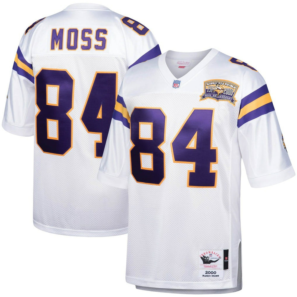Randy Moss Minnesota Vikings 2000 Authentic Throwback Retired Player Jersey White | Mitchell & Ness