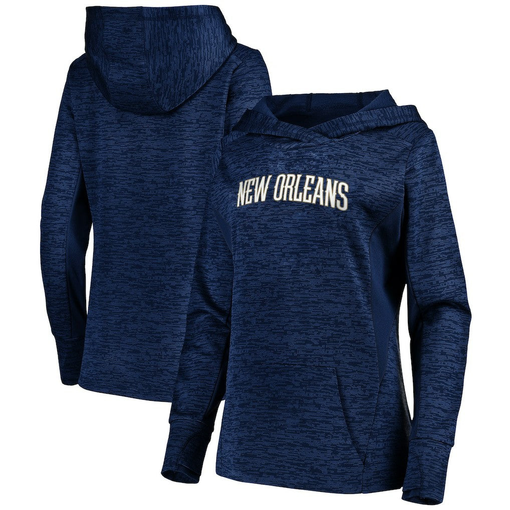 New Orleans Pelicans Women's Showtime Done Better Pullover Hoodie Navy - NBA