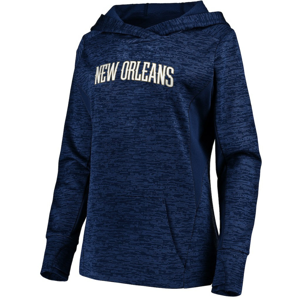 New Orleans Pelicans Women's Showtime Done Better Pullover Hoodie Navy - NBA