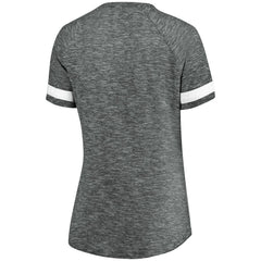 Brooklyn Nets Women's Showtime Winning With Pride Notch Neck T-Shirt Gray/White - NBA