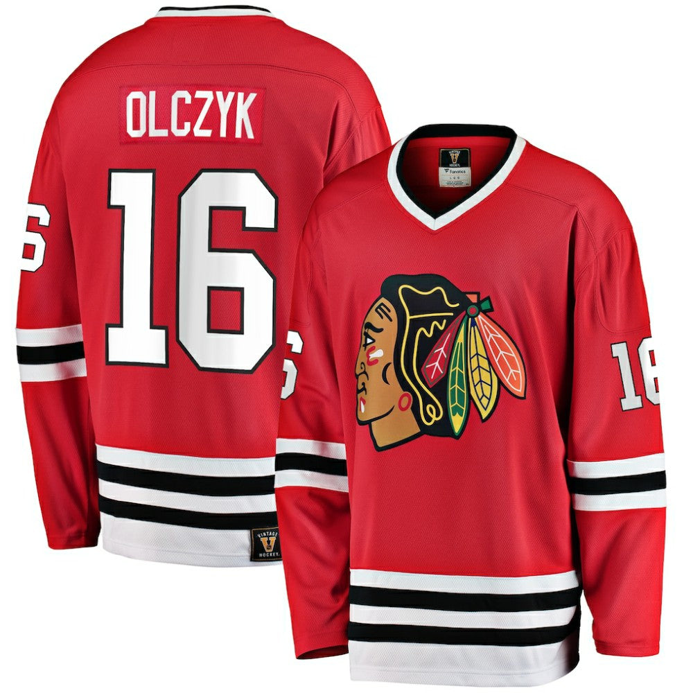 Eddie Olczyk Chicago Blackhawks Fanatics Premier Breakaway Retired Player Jersey - Red - NHL