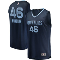 John Konchar Memphis Grizzlies Fast Break Replica Jersey Navy Icon Edition - NBA