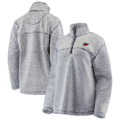 Arizona Cardinals G-III 4Her by Carl Banks Women's Sherpa Quarter-Zip Pullover Jacket Gray | NFL