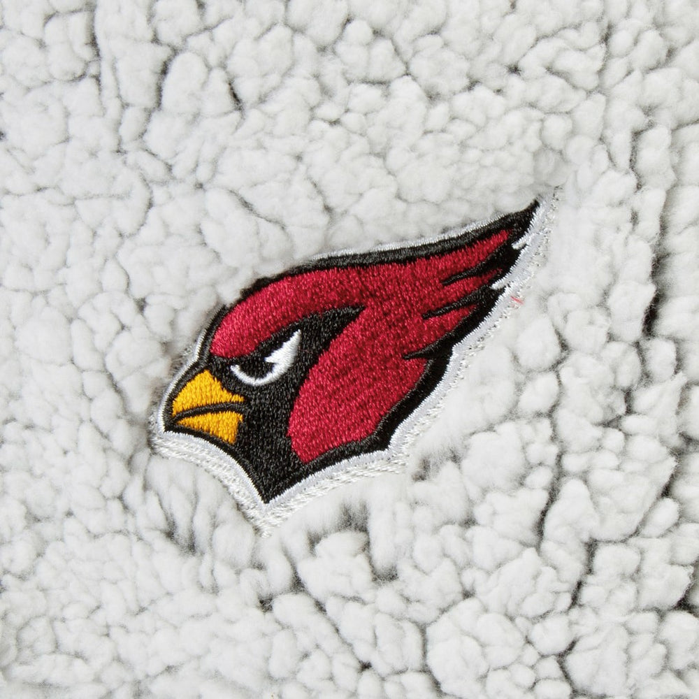 Arizona Cardinals G-III 4Her by Carl Banks Women's Sherpa Quarter-Zip Pullover Jacket Gray | NFL