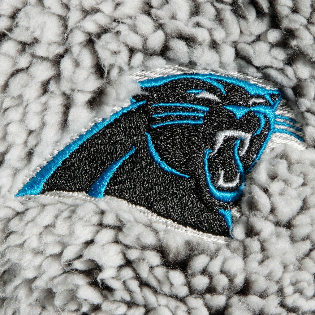 Carolina Panthers G-III 4Her by Carl Banks Women's Sherpa Quarter-Zip Pullover Jacket Gray | NFL
