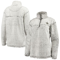 New Orleans Saints G-III 4Her by Carl Banks Women's Sherpa Quarter-Zip Pullover Jacket Gray | NFL