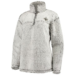 New Orleans Saints G-III 4Her by Carl Banks Women's Sherpa Quarter-Zip Pullover Jacket Gray | NFL
