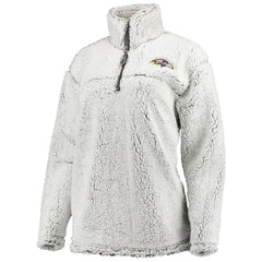 Baltimore Ravens G-III 4Her by Carl Banks Women's Sherpa Quarter-Zip Pullover Jacket Gray | NFL
