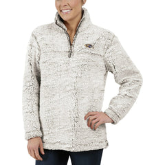 Baltimore Ravens G-III 4Her by Carl Banks Women's Sherpa Quarter-Zip Pullover Jacket Gray | NFL