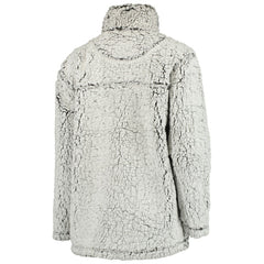 Minnesota Vikings Women's Sherpa Quarter-Zip Pullover Jacket Gray | NFL