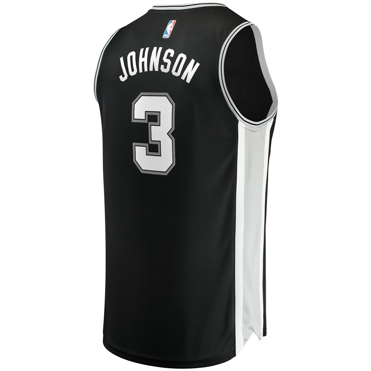 Keldon Johnson San Antonio Spurs Fast Break Replica Jersey Black Icon Edition - NBA