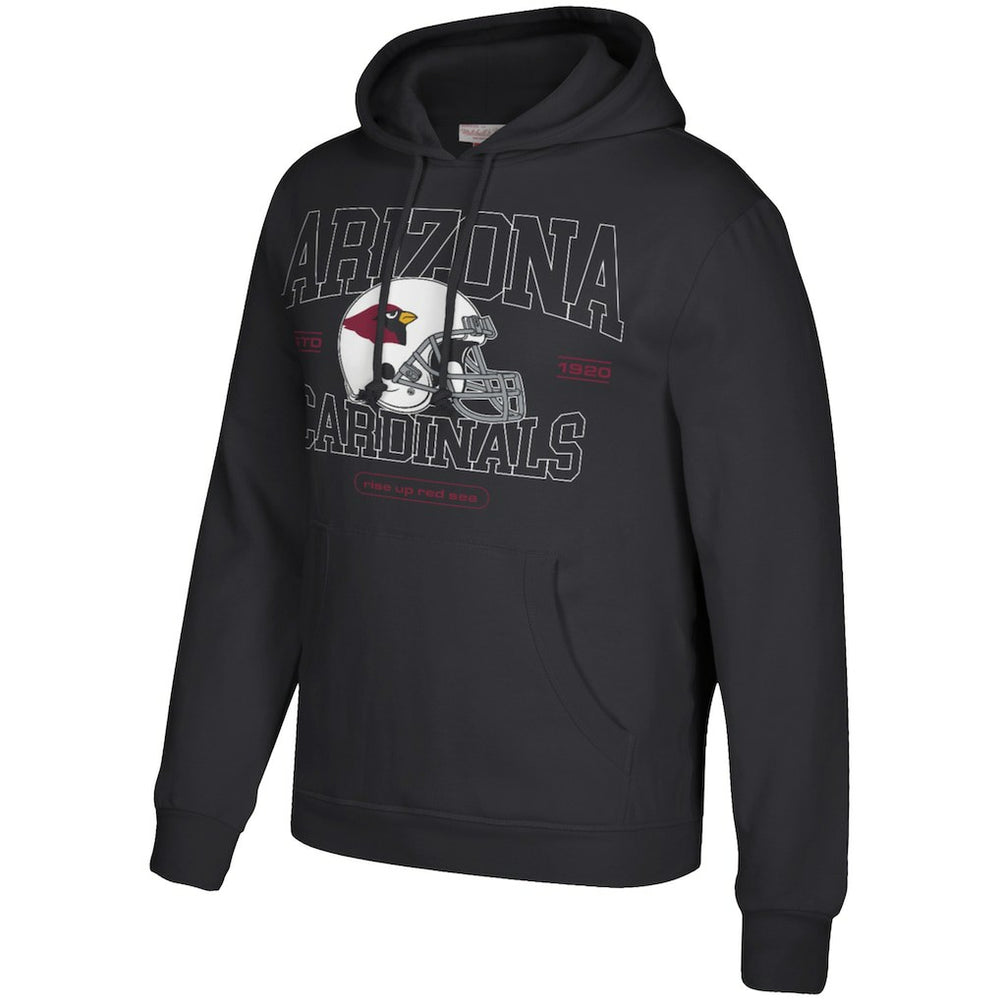 Arizona Cardinals Classic Helmet Pullover Hoodie Black | Mitchell & Ness