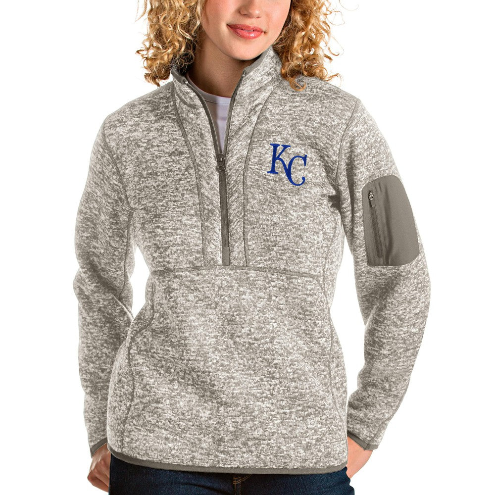 Kansas City Royals Antigua Women's Fortune Quarter-Zip Pullover Jacket - MLB