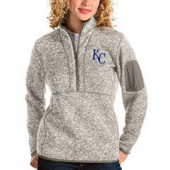 Kansas City Royals Antigua Women's Fortune Quarter-Zip Pullover Jacket - MLB