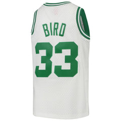 Larry Bird Boston Celtics Youth 1985-86 Hardwood Classics Swingman Throwback Jersey White - NBA