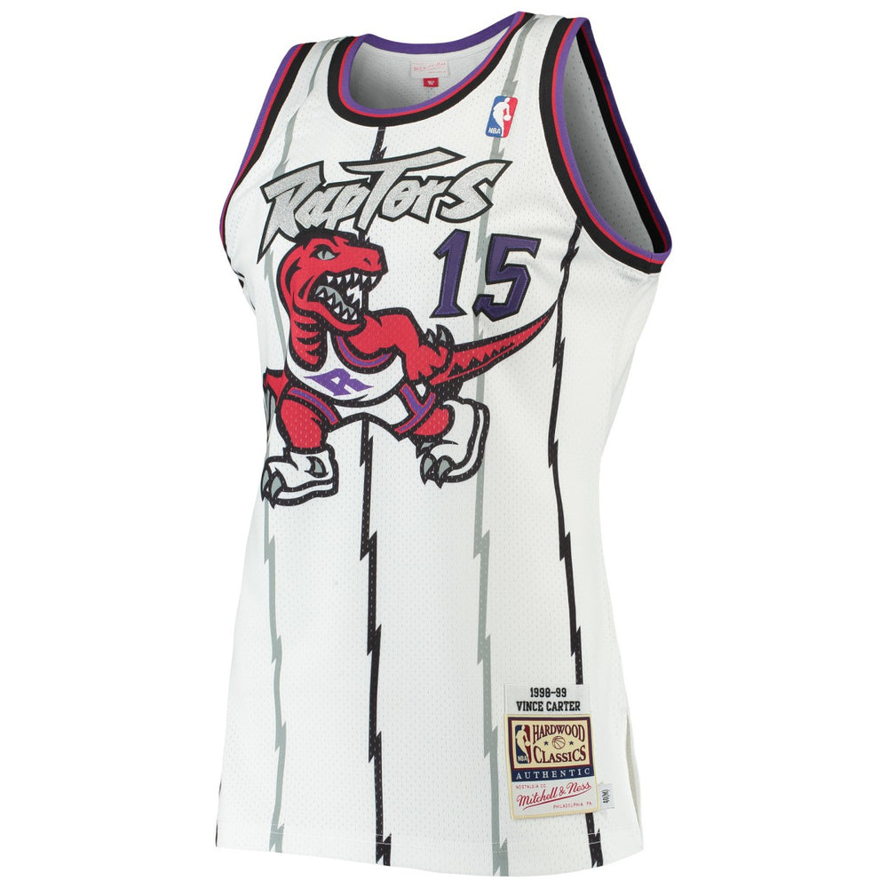Vince Carter Toronto Raptors 1998/99 Hardwood Classics Authentic Jersey White - NBA