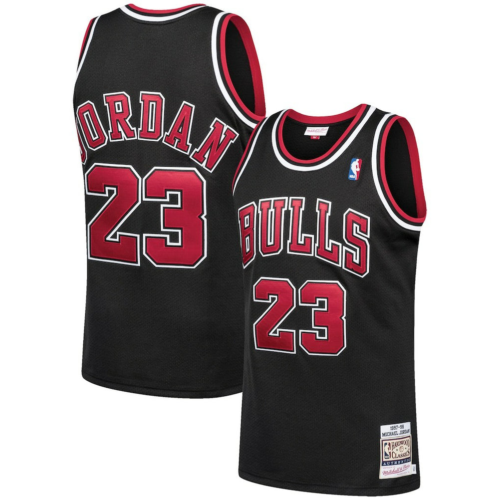Michael Jordan Chicago Bulls 1997/98 Hardwood Classics Authentic Jersey Black - NBA