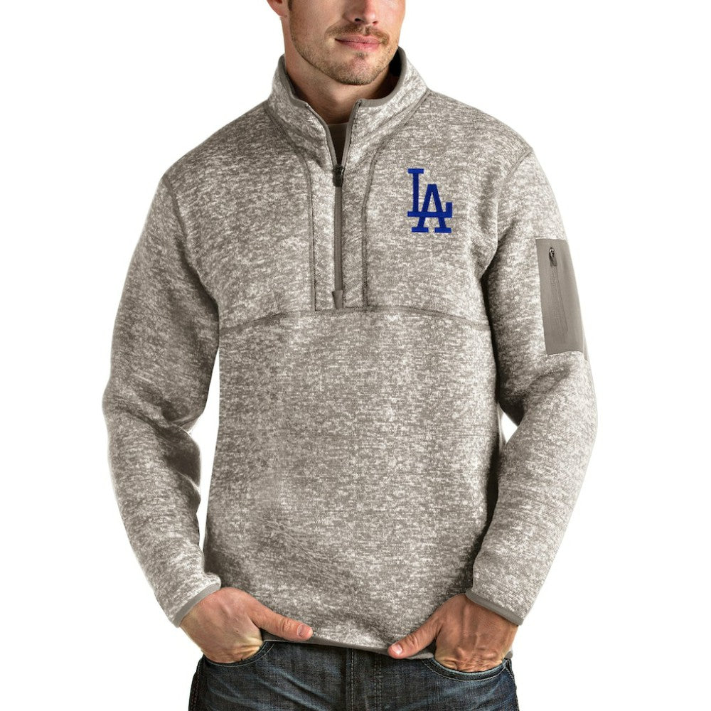 Los Angeles Dodgers Antigua Fortune Quarter-Zip Pullover Jacket - MLB