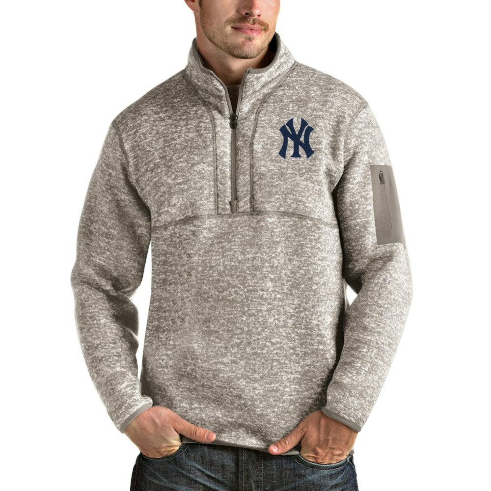 New York Yankees Antigua Fortune Quarter-Zip Pullover Jacket - MLB