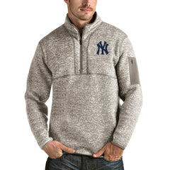 New York Yankees Antigua Fortune Quarter-Zip Pullover Jacket - MLB