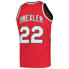 Clyde Drexler Portland Trail Blazers 1983/84 Hardwood Classics Swingman Jersey Red - NBA