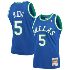 Jason Kidd Dallas Mavericks 1994/95 Hardwood Classics Swingman Jersey Blue - NBA
