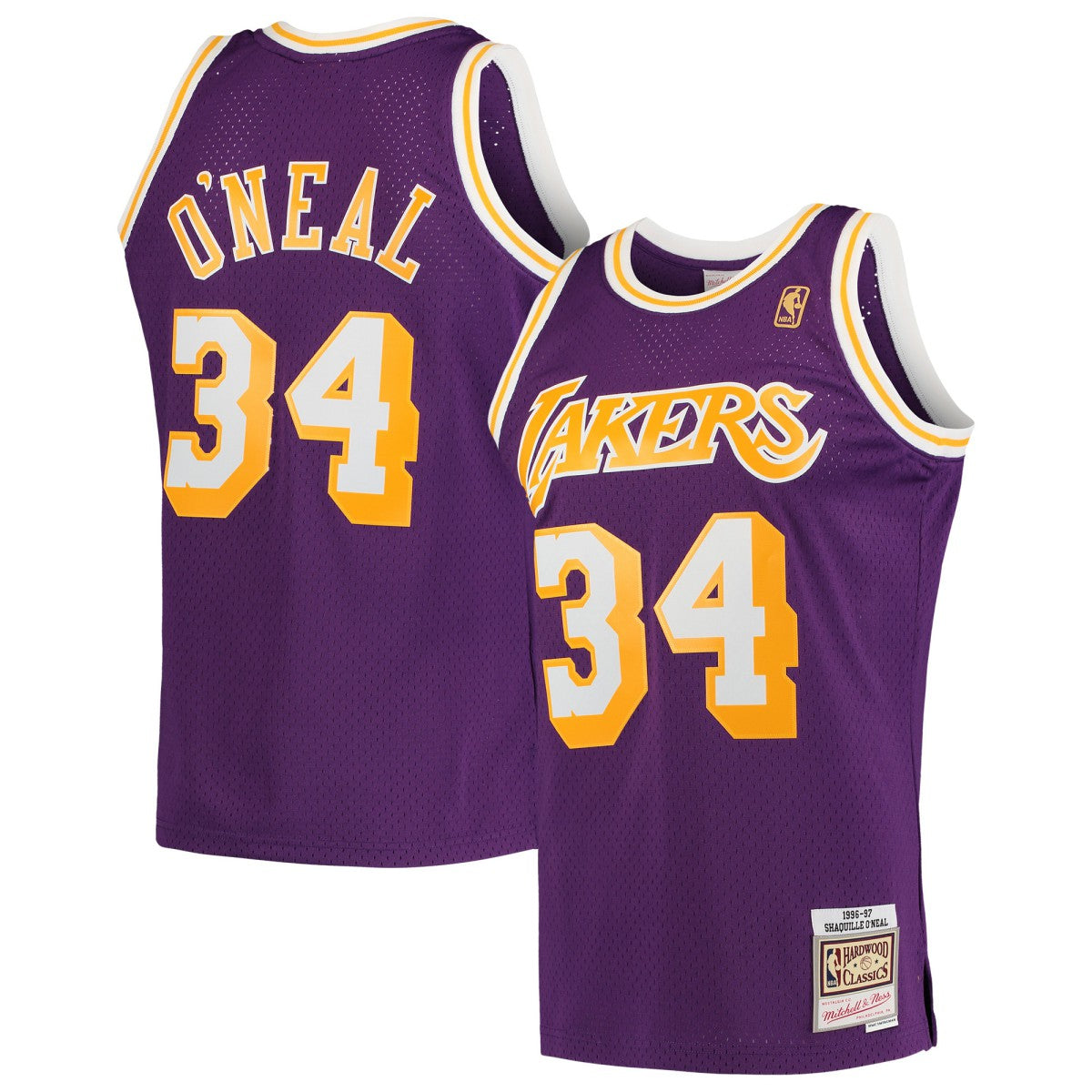 Shaquille O'Neal Los Angeles Lakers Hardwood Classics Swingman Jersey Purple - NBA