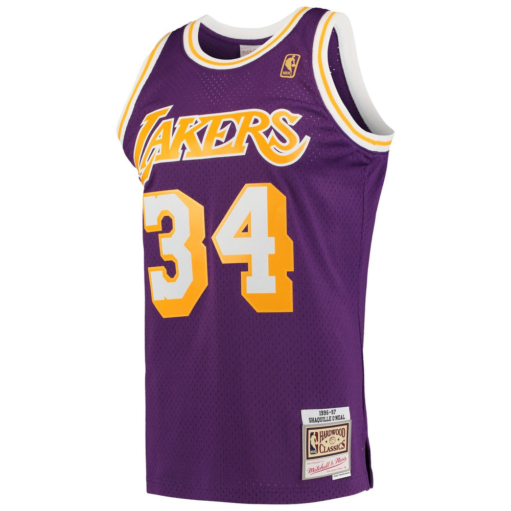 Shaquille O'Neal Los Angeles Lakers Hardwood Classics Swingman Jersey Purple - NBA