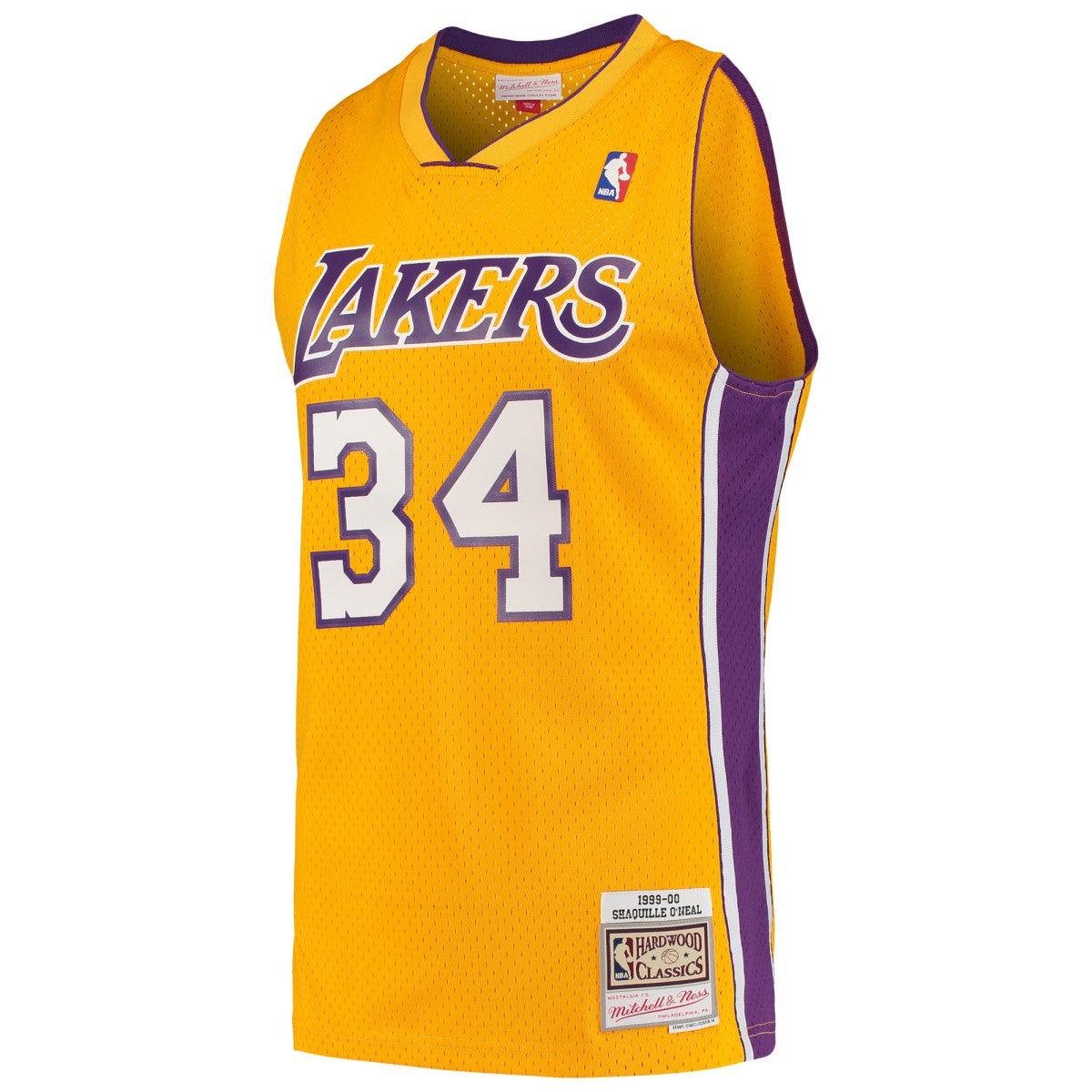 Shaquille O'Neal Los Angeles Lakers Hardwood Classics Swingman Jersey Gold - NBA