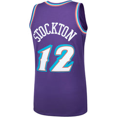 John Stockton Utah Jazz Hardwood Classics Swingman Jersey Purple - NBA