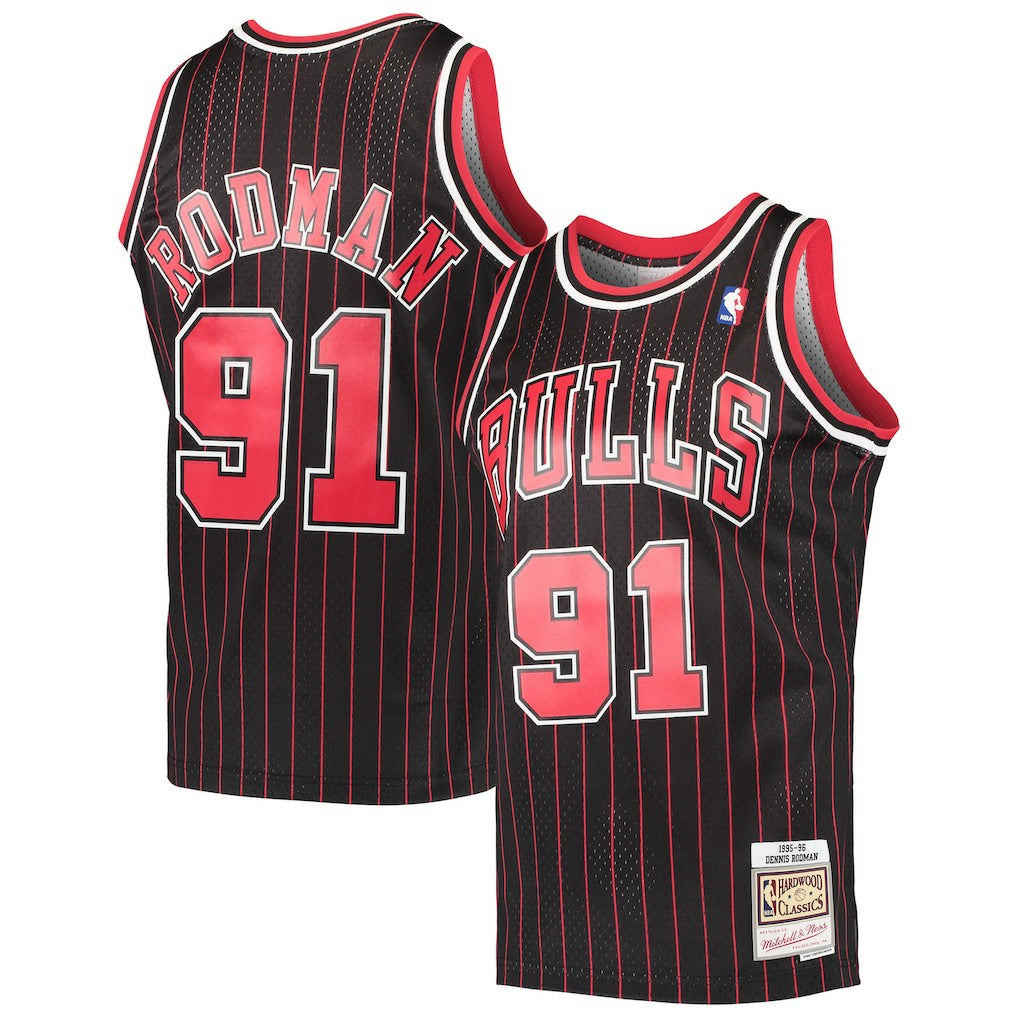 Dennis Rodman Chicago Bulls Hardwood Classics Swingman Jersey Black - NBA