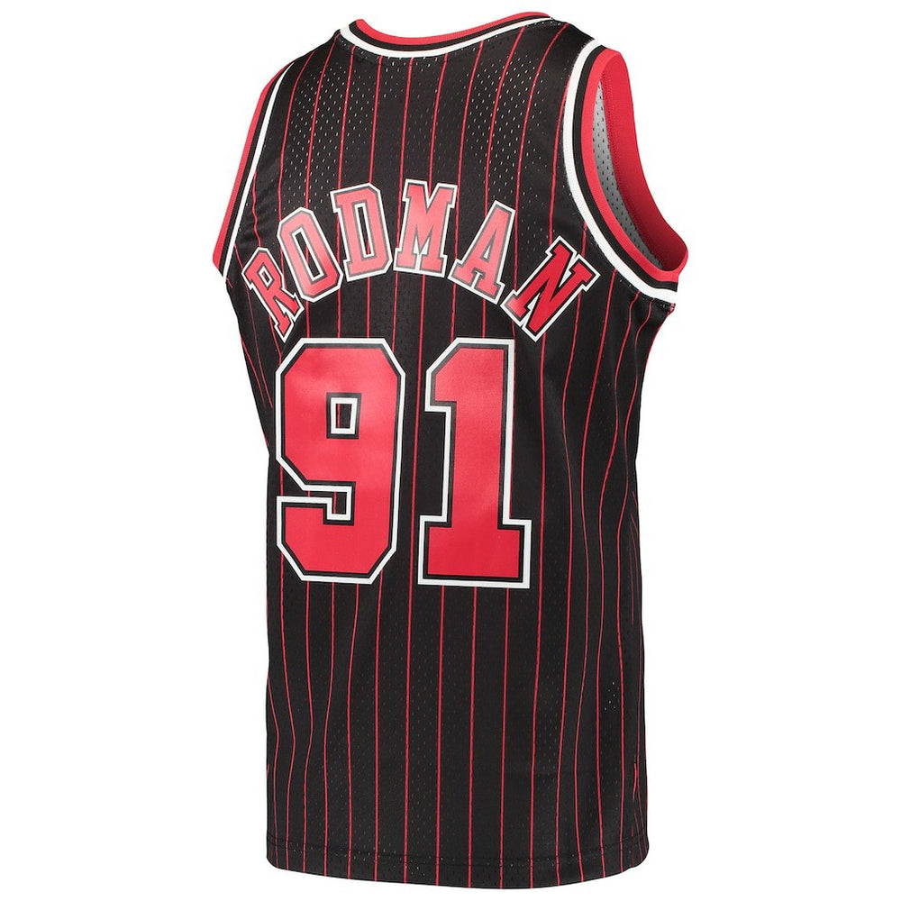 Dennis Rodman Chicago Bulls Hardwood Classics Swingman Jersey Black - NBA