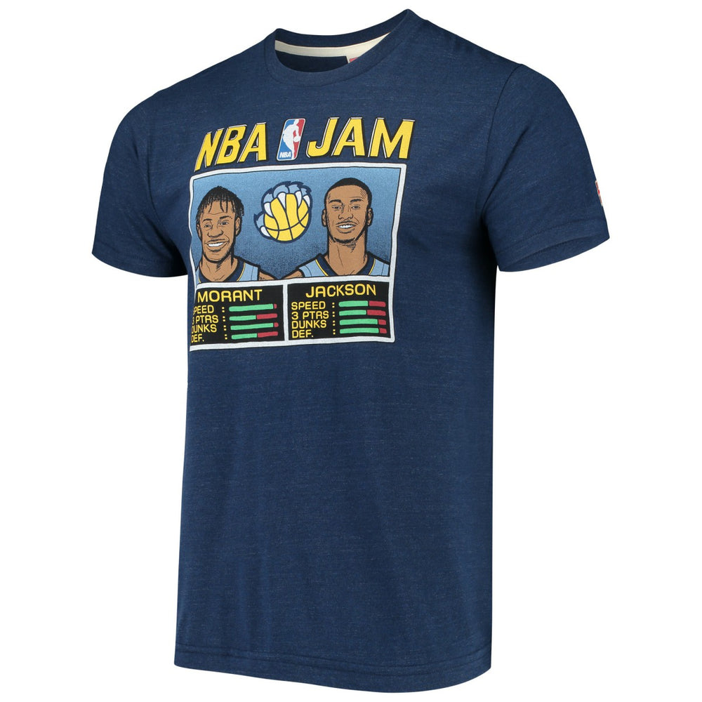 Ja Morant & Jaren Jackson Jr. Memphis Grizzlies NBA Jam T-Shirt Navy - NBA