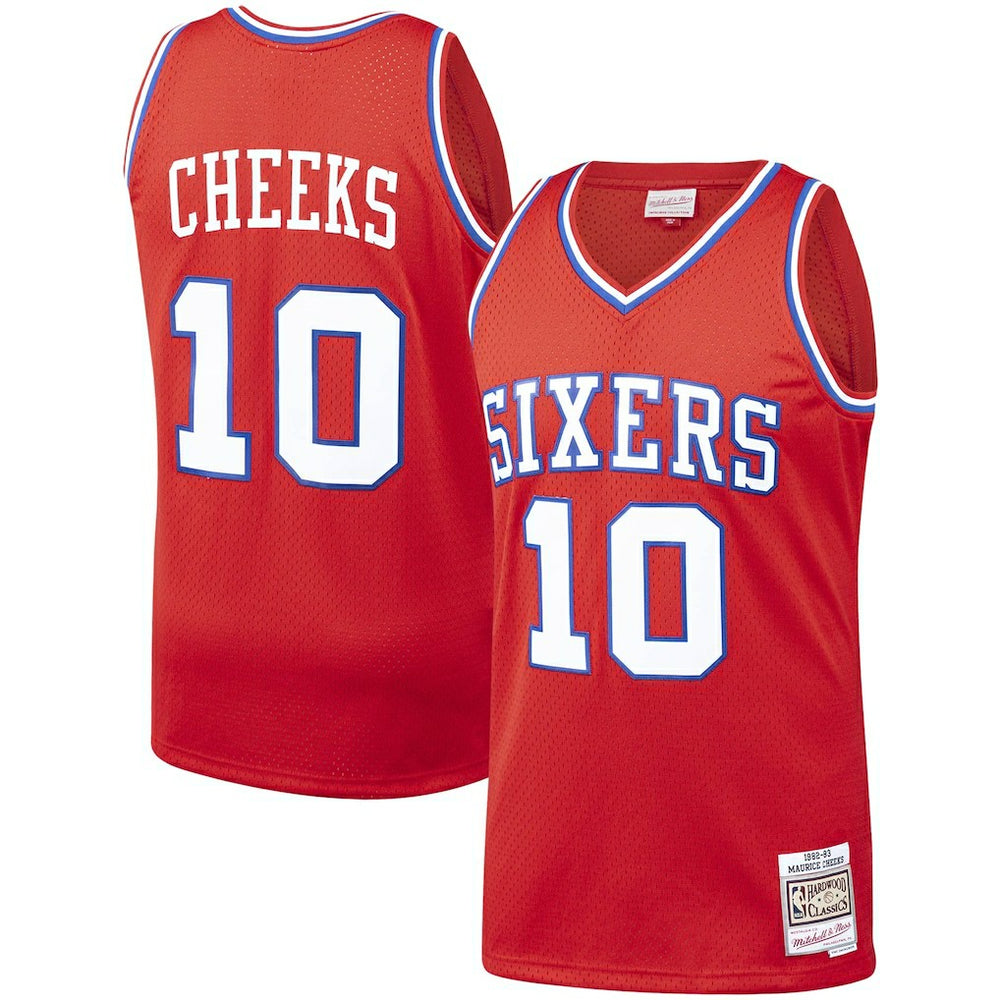 Maurice Cheeks Philadelphia 76ers Hardwood Classics Swingman Jersey Red - NBA