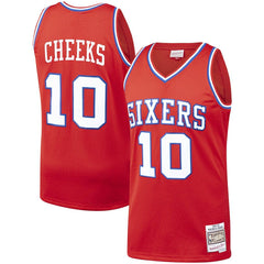 Maurice Cheeks Philadelphia 76ers Hardwood Classics Swingman Jersey Red - NBA