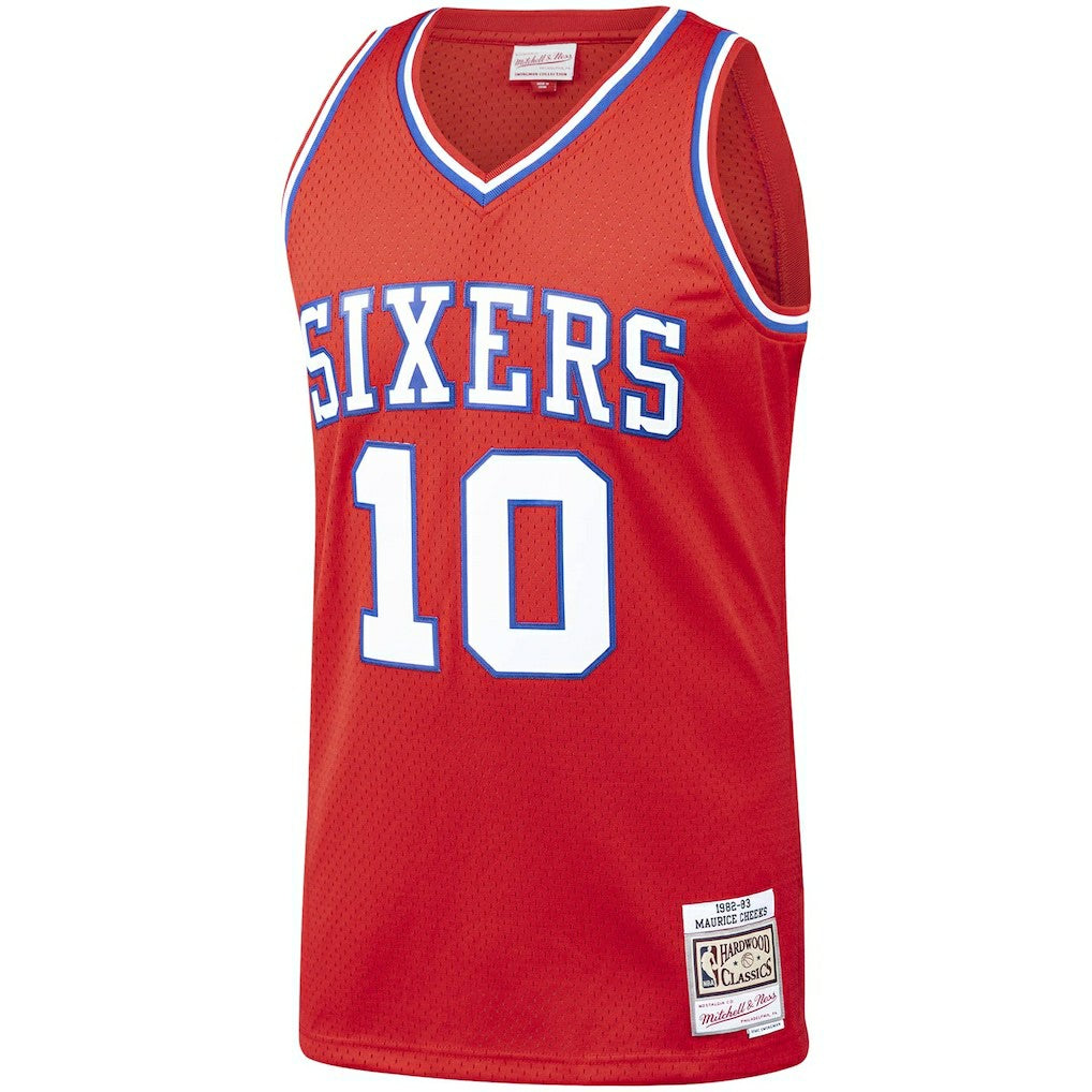 Maurice Cheeks Philadelphia 76ers Hardwood Classics Swingman Jersey Red - NBA