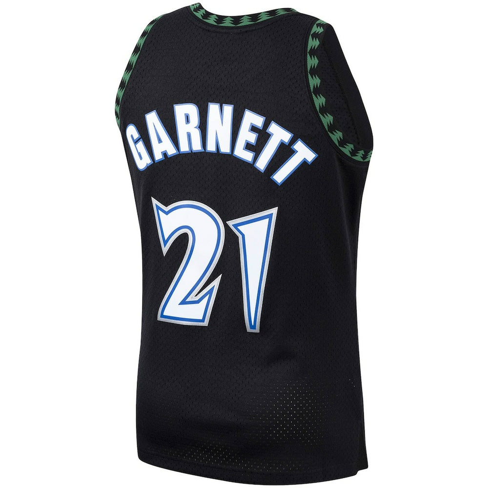 Kevin Garnett Minnesota Timberwolves Hardwood Classics Swingman Jersey Black - NBA