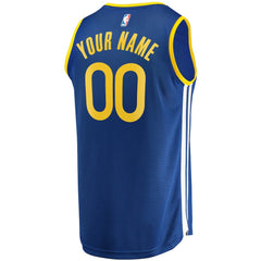 Golden State Warriors Fast Break Custom Replica Jersey Royal Icon Edition - NBA