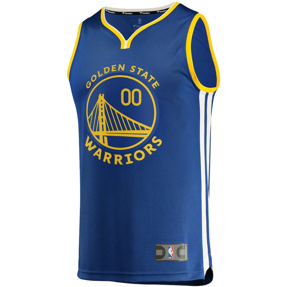 Golden State Warriors Youth 2019/20 Fast Break Custom Replica Jersey Royal Icon Edition - NBA