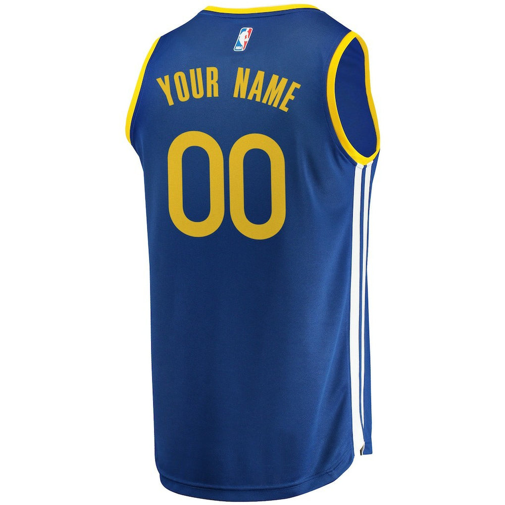 Golden State Warriors Youth 2019/20 Fast Break Custom Replica Jersey Royal Icon Edition - NBA