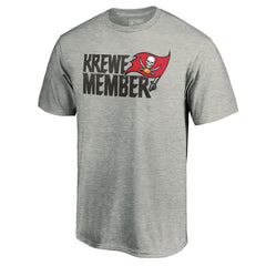 Tampa Bay Buccaneers Krewe Member T-Shirt Heathered Gray | NFL