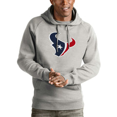 Houston Texans Antigua Victory Pullover Hoodie Heather Gray | NFL