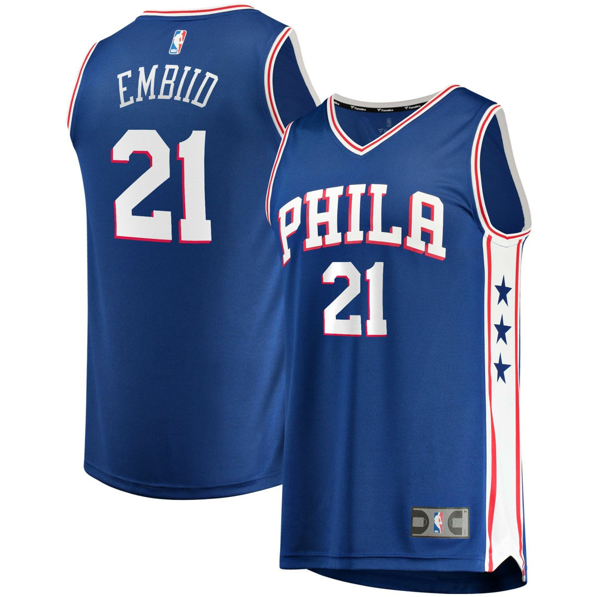 Joel Embiid Philadelphia 76ers Fast Break Replica Player Jersey Icon Edition Royal - NBA