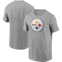 Pittsburgh Steelers Primetime Logo Essential T-Shirt Heather Gray | Nike for Sale